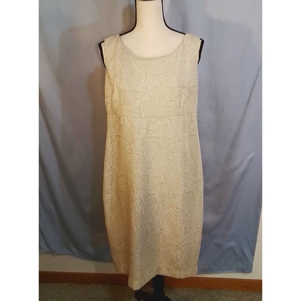 Danny & Nicole gold cocktail / evening dress